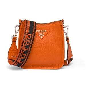 Prada Orange Crossbody Bag with Bold Strap